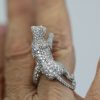 Cartier Diamond Walking Panthere Ring #11