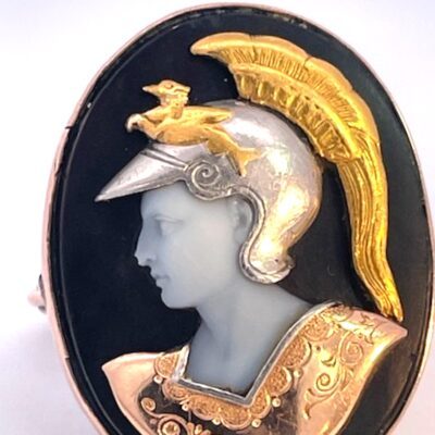 Hardstone Cameo Habille Ring 18K