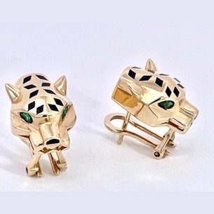Cartier Spotted Panther Earrings
